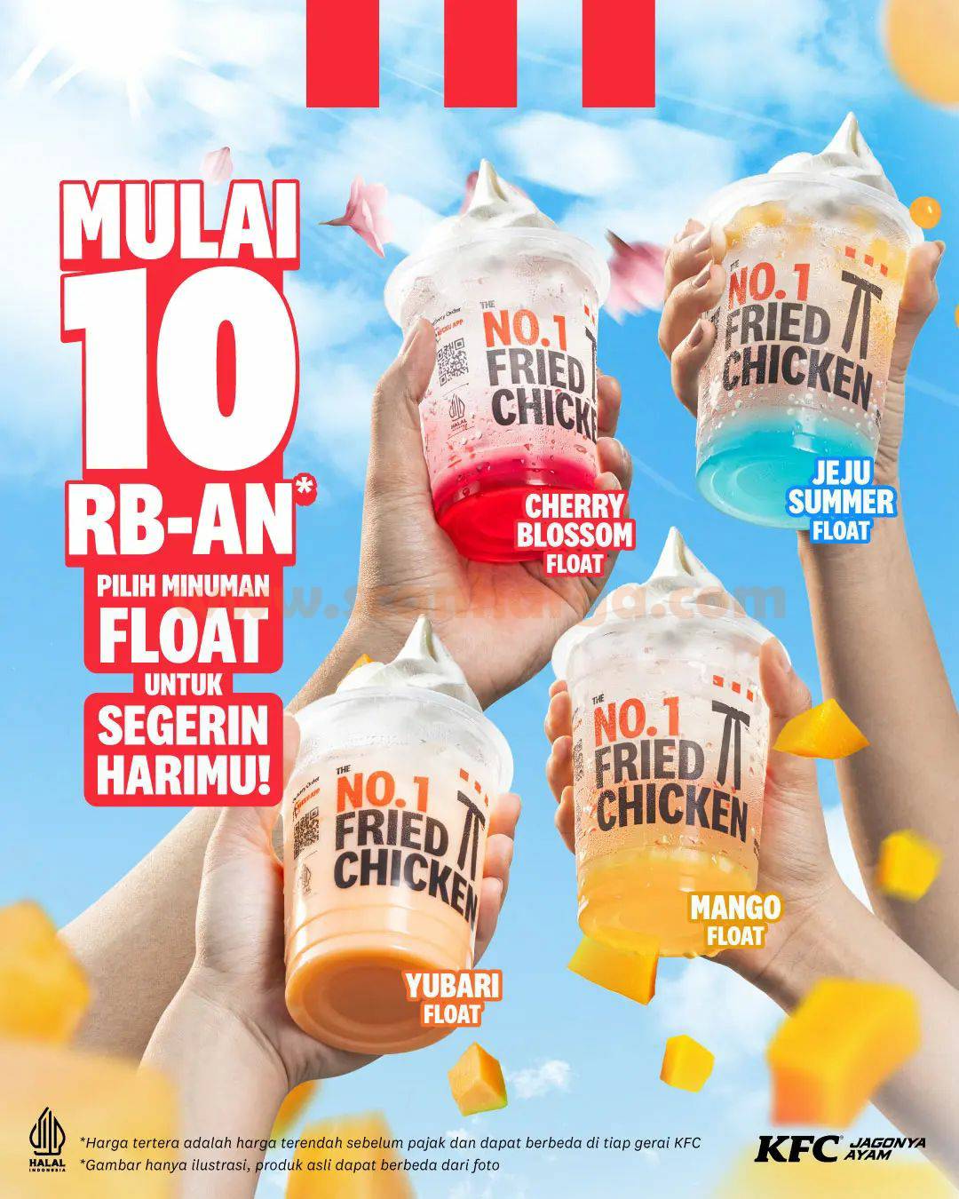 Promo KFC FLOAT - Harganya Mulai Rp. 10Ribuan